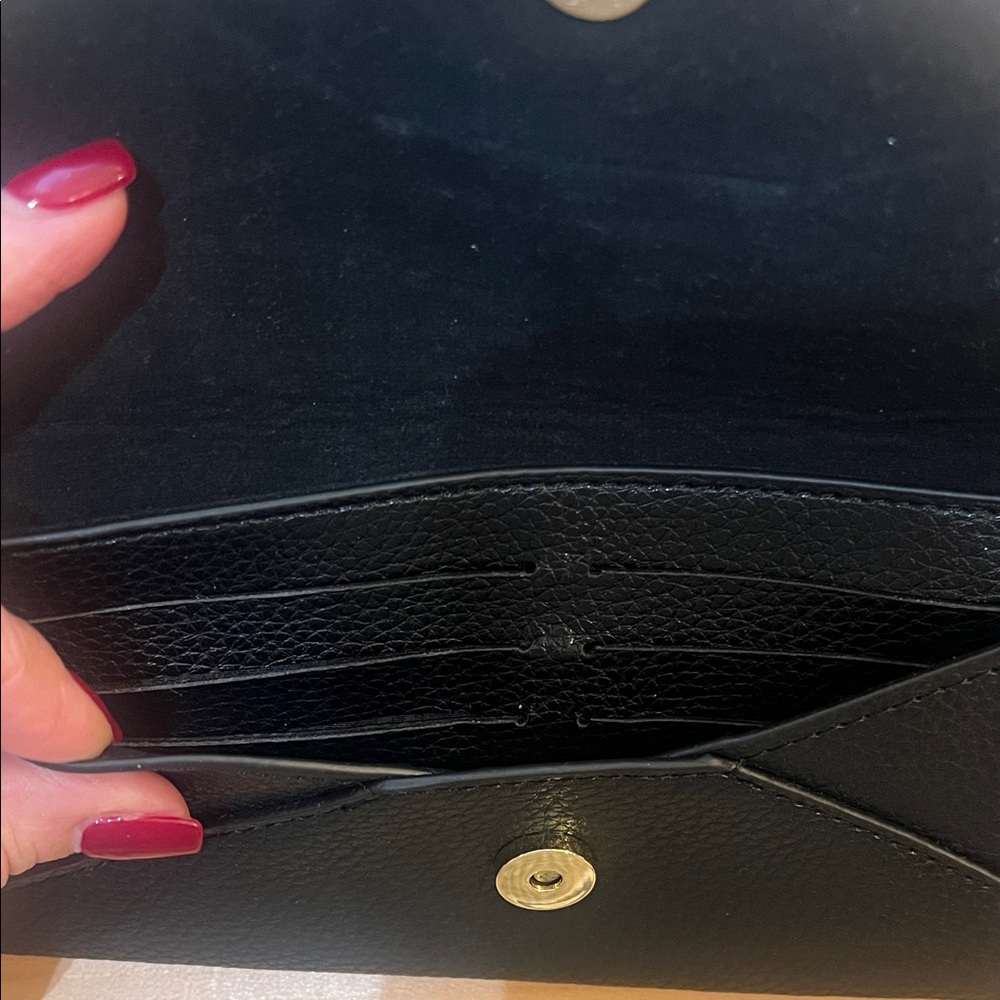 Black Women's Clutch Wallet - Picture 3 of 3
